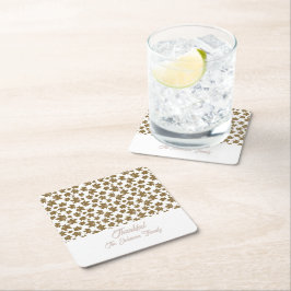 Ahorn-Blätter Dankbarer Erntedank Brunch Abendesse Rechteckiger Pappuntersetzer