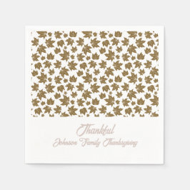 Ahorn-Blätter Dankbarer Erntedank Brunch Abendesse Serviette