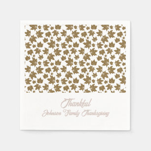 Ahorn-Blätter Dankbarer Erntedank Brunch Abendesse Serviette