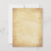 Ahorn-Blätter, die den Herbst des Datums sichern Save The Date (Rückseite)