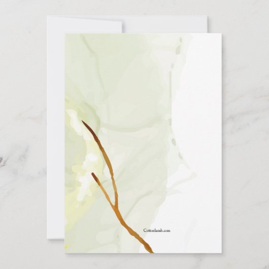 Ahorn-Blätter Einladung (Rückseite)