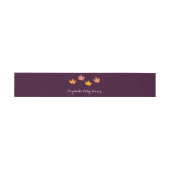 Ahorn-Blätter fallen Babydusche Einladungsbanderole (Flach)