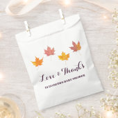 Ahorn-Blätter fallen Babydusche Geschenktütchen (Ausgeschnitten)