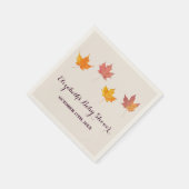 Ahorn-Blätter fallen Babydusche Serviette (Ecke)