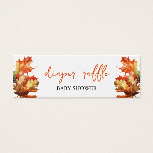 Ahorn-Blätter fallen Babydusche Windelwindeln (Vorderseite)