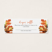 Ahorn-Blätter fallen Babydusche Windelwindeln (Rückseite)