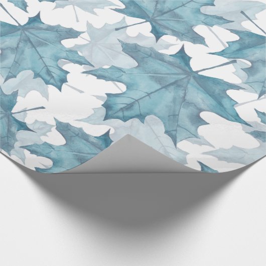 Ahorn-Blätter. Farbmuster Geschenkpapier (Ecke)