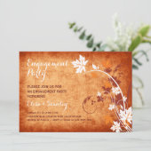 Ahorn-Blätter für die Hochzeit im Herbst Orange Einladung (Stehend Vorderseite)