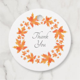 Ahorn-Blätter für Wasserfarben Wreath Geschenkanhänger