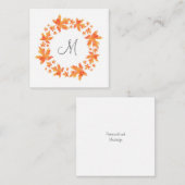 Ahorn-Blätter für Wasserfarben Wreath Mitteilungskarte (Vorne/Hinten)