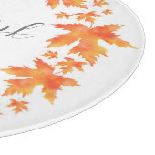 Ahorn-Blätter für Wasserfarben Wreath Schneidebrett (Ecke)