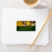 Ahorn-Blätter Gelbe Herbstnatur Adressaufkleber (Insitu)