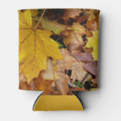 Ahorn-Blätter Gelbe Herbstnatur Dosenkühler (Vorderseite)