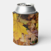 Ahorn-Blätter Gelbe Herbstnatur Dosenkühler (Kanne Rückseite)