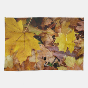 Ahorn-Blätter Gelbe Herbstnatur Geschirrtuch