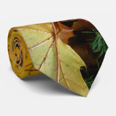 Ahorn-Blätter Gelbe Herbstnatur Krawatte (Gerollt)