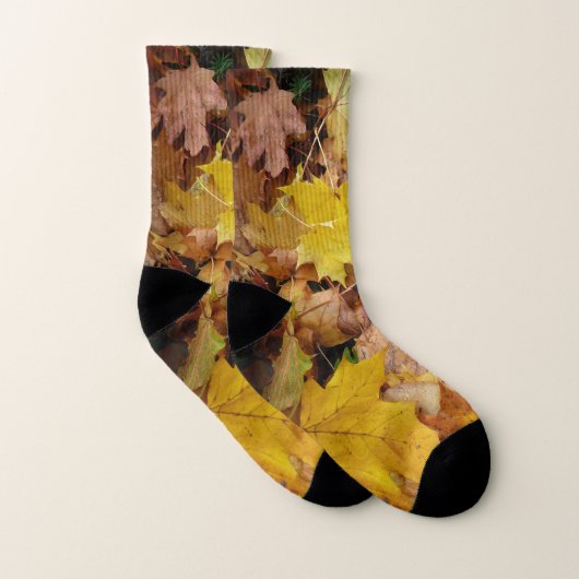 Ahorn-Blätter Gelbe Herbstnatur Socken (Paar)