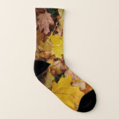 Ahorn-Blätter Gelbe Herbstnatur Socken (Links - Innen)