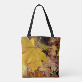Ahorn-Blätter Gelbe Herbstnatur Tasche (Rückseite)