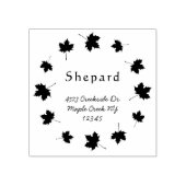 Ahorn-Blätter grenzen benutzerdefinierte Hochzeits Gummistempel (Prägung)