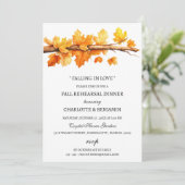 Ahorn-Blätter Herbst Themenabend Probe Herbst Einladung (Stehend Vorderseite)