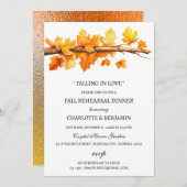 Ahorn-Blätter Herbst Themenabend Probe Herbst Einladung (Vorne/Hinten)