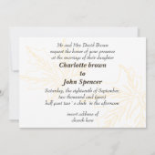 Ahorn-Blätter, Herbsthochzeit Einladung (Rückseite)