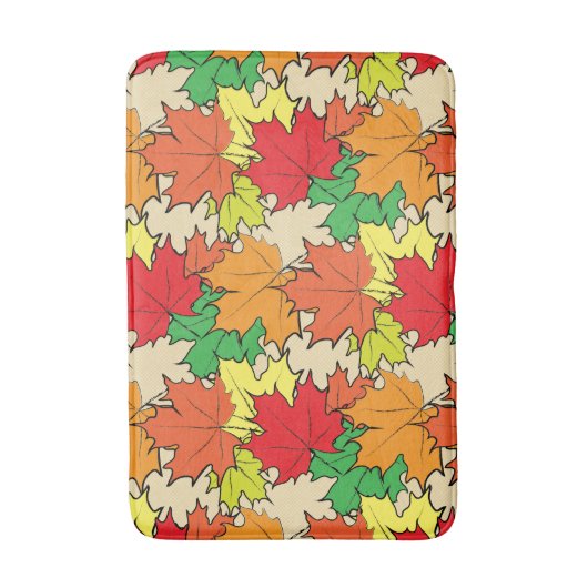 Ahorn-Blätter I Badematte (Vorderseite Vertikal)