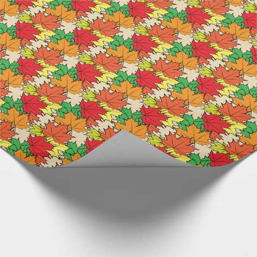 Ahorn-Blätter I Geschenkpapier (Ecke)