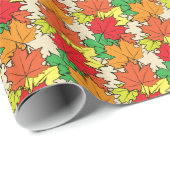 Ahorn-Blätter I Geschenkpapier (Rolleneckpunkt)