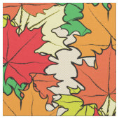 Ahorn-Blätter I Stoff (Nahaufnahme)