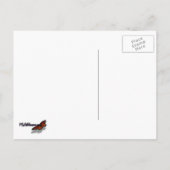 Ahorn-Blätter II Herbstzweige Postkarte (Rückseite)