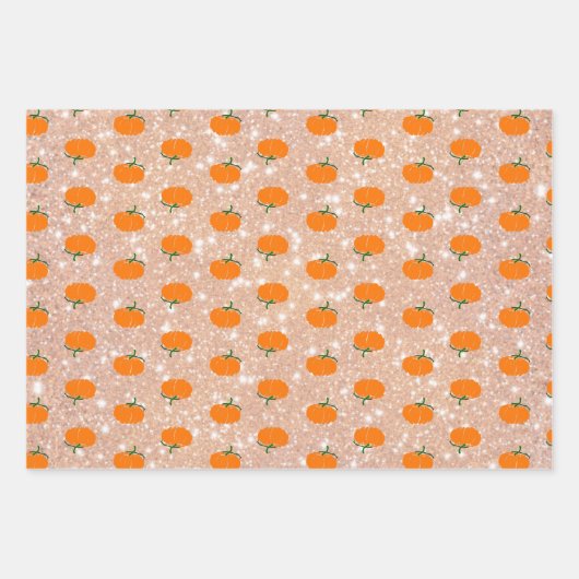 Ahorn-Blätter im Herbst/Herbst, Pumpkin Geschenkpapier Set (Vorderseite 3)