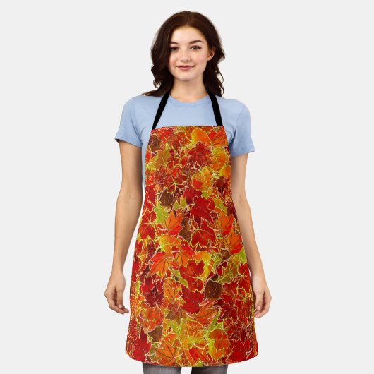 Ahorn-Blätter im Herbst/Herbst Schürze (Getragen)