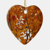 Ahorn-Blätter in den Herbstzweigen Keramik Ornament (Rechts)