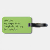 Ahorn-Blätter mit Regentropfen Gepäckanhänger (Rückseite horizontal)