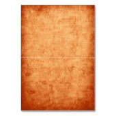 Ahorn-Blätter Orange-Hochzeit im Herbst gefaltete Tischnummer (Rückseite)