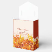 Ahorn-Blätter Orange & Terracotta Herbsthochzeit Geschenkschachtel (Geöffnet)