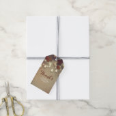 Ahorn-Blätter und Mason Jars-Hochzeit im Herbst Geschenkanhänger (Mit Garn)