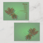 Ahorn-Blätter Visitenkarte (Vorne/Hinten)
