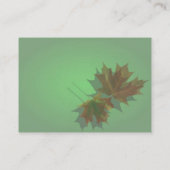 Ahorn-Blätter Visitenkarte (Rückseite)