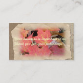 Ahorn-Blätter Visitenkarte (Rückseite)