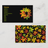 Ahorn-Blätter Visitenkarte (Vorne/Hinten)