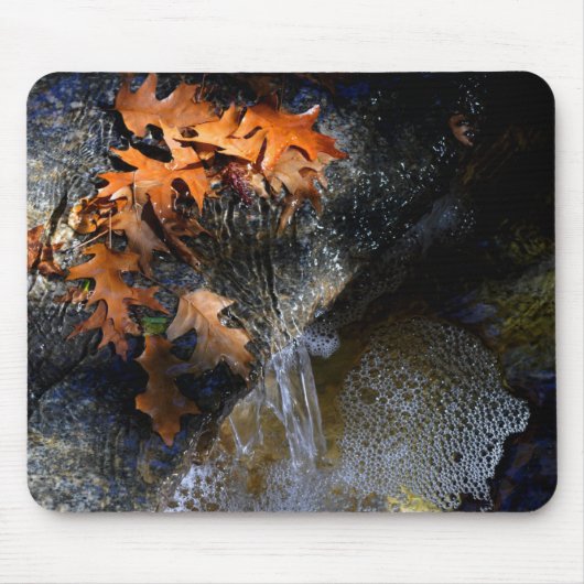 Ahorn-Blätter, Wasserfall Mousepad (Vorne)