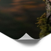 Ahorn-Eule Herbst-Glanz Poster (Ecke)