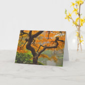 Ahorn-Gruß-Karte Karte (Gelbe Blume)