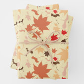 Ahorn-Herbstblätter Geschenkpapier Set (Beispiel)