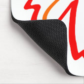 Ahorn Herbstleaf Orange Red Mousepad (Ecke)