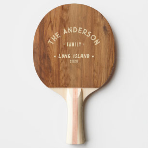 Ahorn Holz Vintage Meeresfamilienname Tischtennis Schläger