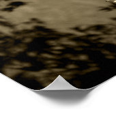 Ahorn in Sepia Poster (Ecke)